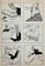Carlo Rivalta, Sketches, China Tuschezeichnung, 1930er 1