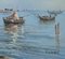 Ettore Gianni, Barcos en el mar, Gouache sobre papel, principios del siglo XX, Imagen 3
