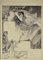 Florane, donna, disegno a matita e penna, inizio XX secolo, Immagine 1