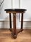 French Empire Gueridon Side Table with Tripod Columns Brass and Marble Top, 1890s 5