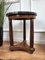 French Empire Gueridon Side Table with Tripod Columns Brass and Marble Top, 1890s, Image 4