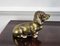 Italian Brass Bronze Desk Top Dog Sculptures or Paperweights, 1960s, Set of 2 6