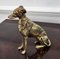Italian Brass Bronze Desk Top Dog Sculptures or Paperweights, 1960s, Set of 2 4
