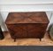 Mid-Century Italian Regency Italian Walnut, Burl & Mirror Dry Bar Cabinet, 1950s 7