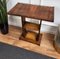 Italian Art Deco Walnut Burl Dry Bar Cocktail Side Table, 1940s 6