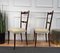 Mid-Century Modern Italian Walnut & Upholstered Dining Chairs, 1950s, Set of 6, Image 5
