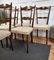 Mid-Century Modern Italian Walnut & Upholstered Dining Chairs, 1950s, Set of 6, Image 9