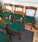 Moderne italienische Mid-Century Esszimmerstühle aus Nussholz, 1950er, 6er Set 10
