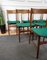 Moderne italienische Mid-Century Esszimmerstühle aus Nussholz, 1950er, 6er Set 11