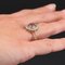 Französischer runder Ring aus 18 Karat Gelbgold mit Aquamarin-Diamanten, 19. Jh 12