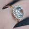 19th Century French Aquamarine Diamonds 18 Karat Yellow Gold Round Ring 13