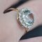 19th Century French Aquamarine Diamonds 18 Karat Yellow Gold Round Ring, Image 13