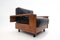 Mid-Century Modern Wood & Leather Armchair in the Style of Tobia Scarpa, 1960s 4