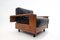 Mid-Century Modern Wood & Leather Armchair in the Style of Tobia Scarpa, 1960s, Image 4