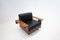 Moderner Mid-Century Armlehnstuhl aus Holz & Leder im Stil von Tobia Scarpa, 1960er 2