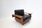 Moderner Mid-Century Armlehnstuhl aus Holz & Leder im Stil von Tobia Scarpa, 1960er 3