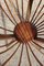 Cesta de costura francesa redonda de madera, años 50, Imagen 9