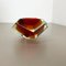 Large Sommerso Murano Glass Bowl or Ashtray attributed to Flavio Poli, Italy, 1970s 3