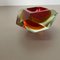 Large Sommerso Murano Glass Bowl or Ashtray attributed to Flavio Poli, Italy, 1970s 12