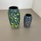 Fat Lava Vases attributed to Scheurich, Germany, 1970s, Set of 2 4