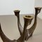 Mid-Century Brutalist Bronze Candleholders, Michael Harjes, Germany, 1960s, Set of 2 8