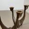 Mid-Century Brutalist Bronze Candleholders, Michael Harjes, Germany, 1960s, Set of 2, Image 8