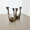 Mid-Century Brutalist Bronze Candleholders, Michael Harjes, Germany, 1960s, Set of 2 3