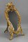 Rococo French Gilt Bronze Desktop Mirror with Cherub and Bird, 1890s 2