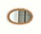 Specchio da parete ovale in vimini e bambù nello stile di Franco Albini, Italia, anni '60, Immagine 5