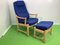 Danish Lounge Chair with Stool from Farstrup Mobler, 1980s, Set of 2 1