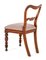 Set Victorian Balloon Back Dining Chairs in Mahogany, Set of 2 4