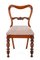 Set Victorian Balloon Back Dining Chairs in Mahogany, Set of 2 2