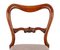 Set Victorian Balloon Back Dining Chairs in Mahogany, Set of 2 3