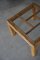 Vintage Italian Square Rattan Table with Glass Top, 1970s, Image 6