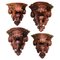 19th Century Black Forest Oak Wall Brackets Carved as Hunting Animal, Set of 2, Image 1