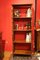 Italian 19th Century Regency Style Rustic Walnut Open Shelves Bookcase 9