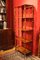 Italian 19th Century Regency Style Rustic Walnut Open Shelves Bookcase 5