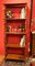 Italian 19th Century Regency Style Rustic Walnut Open Shelves Bookcase 2
