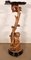 Sockel "Eros reitet einen Delfin" aus Naturholz und geschwärztem Holz, spätes 19. Jh 25