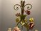 Italian Tole Ceramic Flower Chandelier, 1960s 6