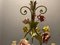 Italienischer Tole Keramik Blumen Kronleuchter, 1960er 6