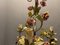 Italian Tole Ceramic Flower Chandelier, 1960s 7