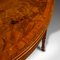Antique English Walnut Demi Lune Card Games Table, 1800s 11