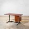 Model T90 Desk with Chest of Drawers and Metal Structure and Wooden Top by Osvaldo Borsani for Tecno, 1960s 2