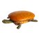 Joyero francés de cuero y bronce con forma de tortuga, años 50, Imagen 42