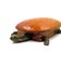 Turtle Shaped Leather and Bronze Jewelry Box, France, 1950s 2