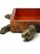 Turtle Shaped Leather and Bronze Jewelry Box, France, 1950s 16
