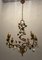 Lámpara de araña italiana con flores de cerámica, años 60, Imagen 5