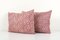 Vintage Set Pink Caucasian Cushion Covers, Mid-20th Century, Set of 2 3