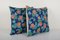 Mid-20th Century Uzbek Cotton Floral Cushion Covers, 1960s, Set of 2 4